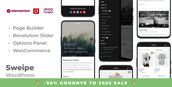 Sweipe – Responsive WordPress Mobile Theme