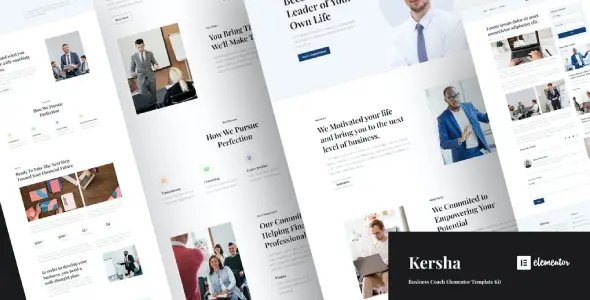 Kersha – Business Coach Elementor Template Kit